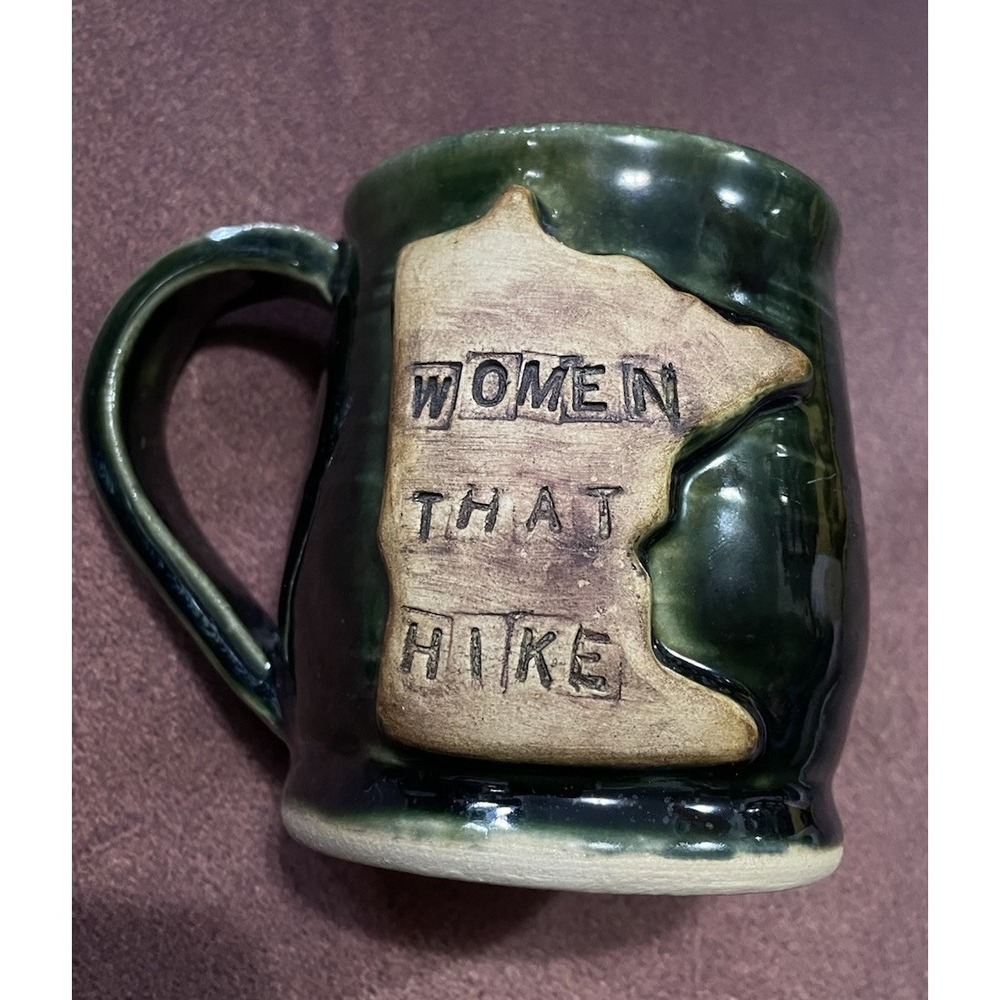 Pottery By Madonna Women That Hike Stonewear Tea Coffee Cup Fall Cozy Gift